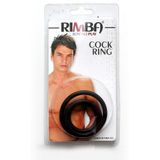 Rimba Bondage Play Rimba Flexibele Siliconen Cockringen set Ø 3 - 40 en 50 Mm - Zwart