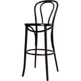 Fameg Vienna Thonet No. 18 houten barkruk zwart gebeitst - 75 cm