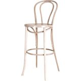 Fameg Vienna Thonet No. 18 houten barkruk whitewash - 75 cm