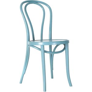Fameg Vienna Thonet No. 18 houten bistrostoel blauw