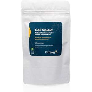 Fittergy Supplements - Cell Shield - Antioxidantencomplex zonder vitamine B6 pouche - 90 capsules - 1 vitamine B2, C, E, koper, mangaan, zink - Anti-oxidanten - vegan - voedingssupplement