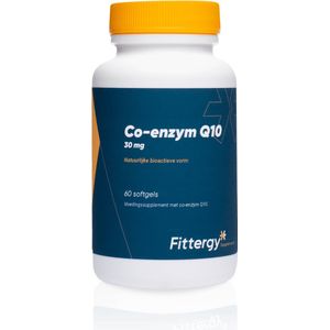 Fittergy Supplements - Co-enzym Q10 30 mg - 60 softgels - Anti-oxidanten - voedingssupplement