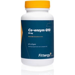 Fittergy - Co-enzym Q10 - 30 mg - 60 Softgels - Antioxidanten