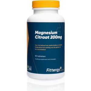 Fittergy Supplements Magnesiumcitraat 200mg 90 tabletten