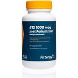 Fittergy Supplements B12 1000mcg Met Foliumzuur 90 zuigtabletten