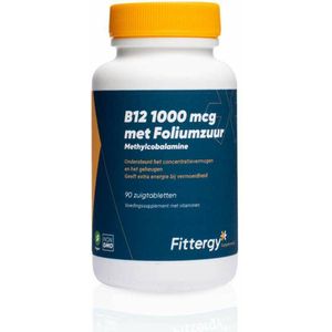 Fittergy B12 1000 mcg methylcobalamine 90 zuigtabletten