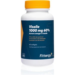 Fittergy - Visolie - 1000 mg - Omega-3 - Verpakking met 60 Capsules