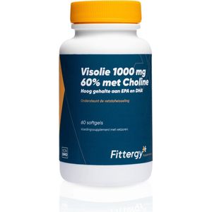Fittergy Supplements Visolie 1000mg 60% Met Choline 60 softgels