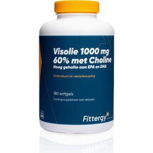 Fittergy Visolie 1000mg 60% met choline  180 softgels |