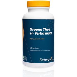 Fittergy Groene thee en yerba mate  120 capsules |