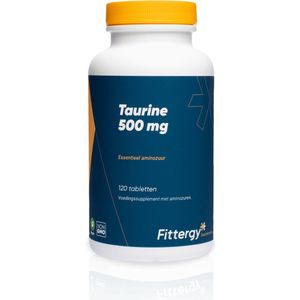 Fittergy Supplements - Taurine 500 mg - 120 vegicaps - Essentieel aminozuur - Aminozuren - vegan - voedingssupplement