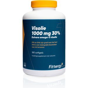 Fittergy Supplements - Visolie 1000 mg 30% - 180 softgels - Vetzuren - voedingssupplement