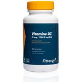 Fittergy Vitamine D3 25mcg met zink 180 tabletten