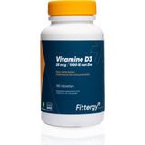 Fittergy Vitamine D3 25mcg met zink 180 tabletten
