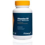 Fittergy Vitamine D3 25mcg met zink 60 tabletten