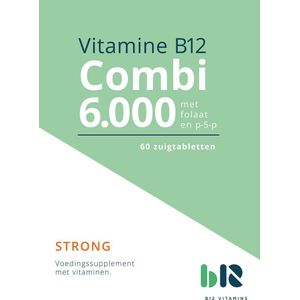 B12 Vitamins - B12 Combi 6.000 - Voedingssupplement - 60 Tabletten - Vegan