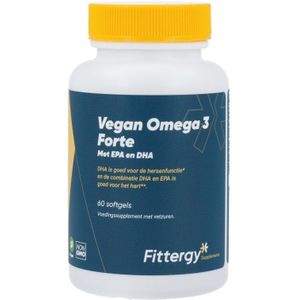 Fittergy - Vegan Omega 3 Forte - Softgels - Plantaardige Algen