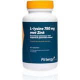 Fittergy L-Lysine 750 mg met zink 60 tabletten