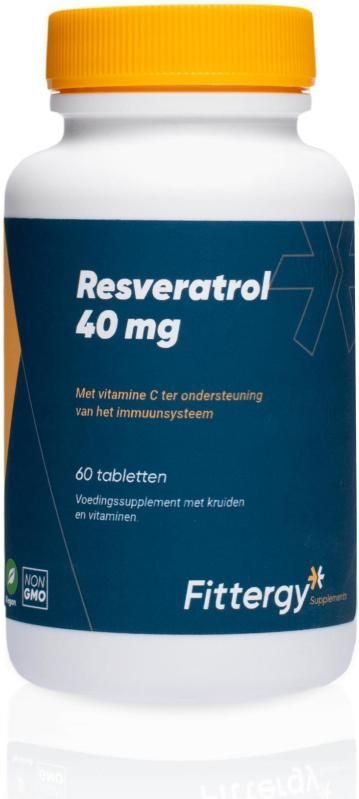 Fittergy - Resveratrol - Kruidenpreparaat - 40mg - Met Vitamine C