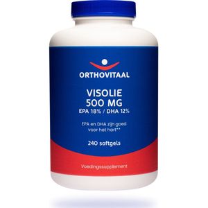 Orthovitaal visolie 500mg epa 18% dha 12% 240 softgels