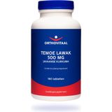 Orthovitaal - Temoe Lawak 500 mg - 180 tabletten - Javaanse Kurkuma - Plantenextracten - vegan - voedingssupplement