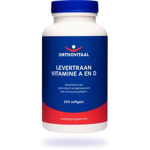 Orthovitaal levertraan vitamine a en d 200 softgels