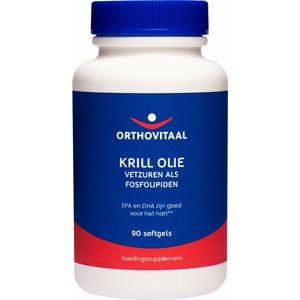 Orthovitaal - Krill olie 500 mg - 90 softgels - Vetzuren - voedingssupplement