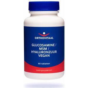 Orthovitaal - Glucosamine/MSM/Hyaluronzuur - 60 tabletten - Glucosamine - vegan - voedingssupplement
