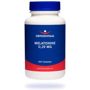 Orthovitaal - Melatonine 0,29 mg - 600 tabletten - Melatonine Regular Supplementen - vegan - voedingssupplement
