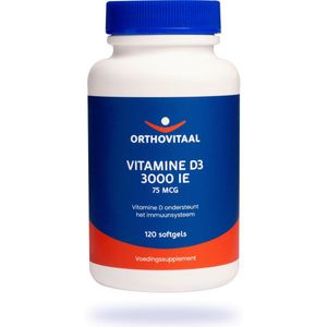 Orthovitaal - Vitamine D3 3000 IE - 120 softgels - Vitaminen - voedingssupplement