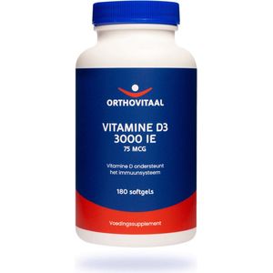 Orthovitaal Vitamine D3 3000 IE 180 softgels