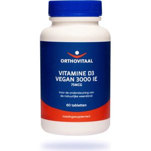 Orthovitaal Vegan Vitamine D3 3000 IE 60 tabletten