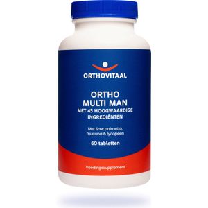 Orthovitaal - Ortho Multi Man - 60 tabletten - Multi vitaminen mineralen - vegan - voedingssupplement