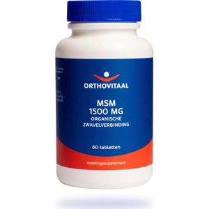 Orthovitaal - MSM 1500 mg - 60 tabletten - Vitaminen - vegan - voedingssupplement
