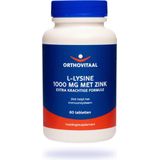 Orthovitaal L-Lysine 1000 mg met zink 60 tabletten