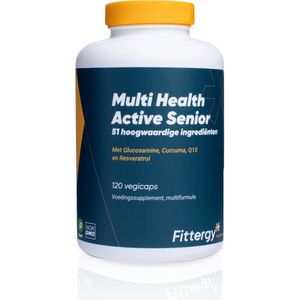 Fittergy Supplements - Multi Health Active Senior - 120 vegicaps - Multi vitaminen mineralen - vegan - voedingssupplement