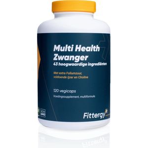 Fittergy Supplements - Multi Health Zwanger - 120 vegicaps - Multi vitaminen mineralen - vegan - voedingssupplement