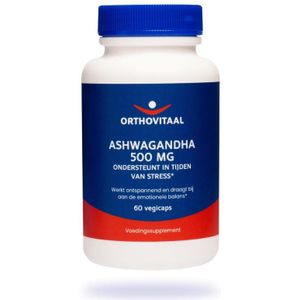 Orthovitaal - Ashwagandha 500 mg - Kruidenpreparaat - 60 Vegicaps