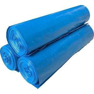 Afvalzak 120 liter blauw - 70x110 cm - 250 stuks - LDPE - T50