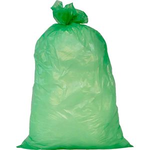 Afvalzakken 70 liter groen - 58x100cm T23 HDPE - Doos 500 stuks