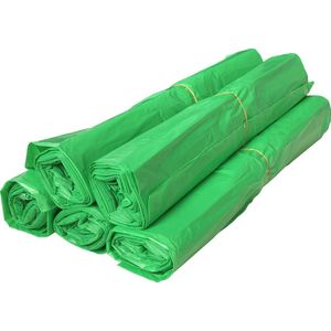 Afvalzakken 120 liter groen - 70x110cm T25 HDPE - Doos 250 stuks