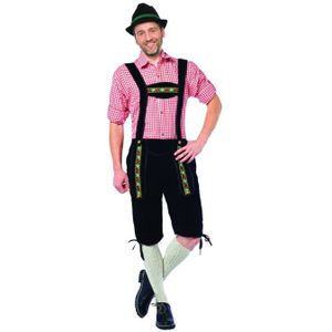 Lederhose Lang Zwart