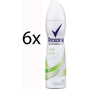 Rexona Deodorant Spray - Motion Sense Aloe Vera - 150 ml - 6 stuks - Voordeelverpakking