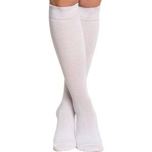 Partychimp - Verkleed Kniesokken - Wit - Dames