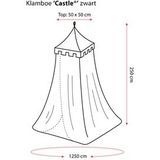 Deconet klamboe Castle - Topframe 50x50cm/ 1250cm Omtrek ZWART- 1- 2 pers