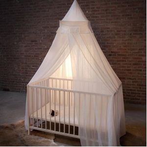 Deconet Katoen Baby klamboe Castle - topframe 40x40cm/ 800cm omtrek WIT - baby