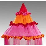 Klamboe Magic - Topring 58cm/ Omtrek 10mtr - Fuchsia/oranje/rood - 1 pers