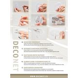 Deconet Kleefhaak set - per 6 - wit