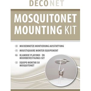 Deconet Kleefhaak set - per 6 - wit