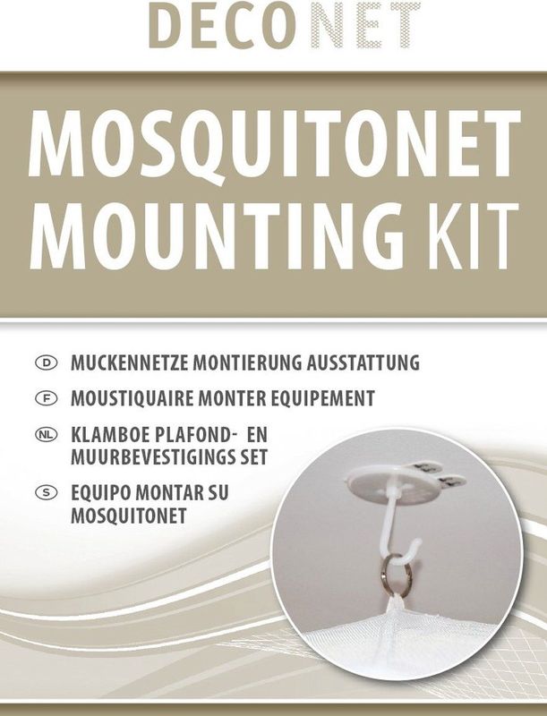 Deconet Kleefhaak set - per 6 - wit